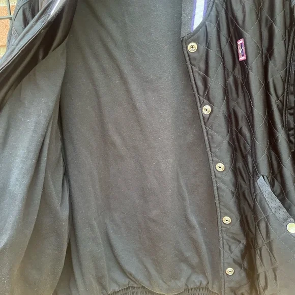 Vintage 90's Nike Court Quilted Jacket Snap Button - Picture 6 of 8
